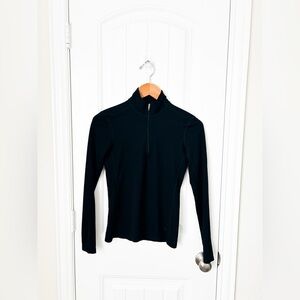 REI Black Quarter Zip Pullover Size XS